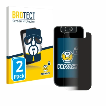 Parte frontale di una confezione del prodotto con il logo del marchio BROTECT. Accanto è raffigurato il dispositivo Vtech Kidi