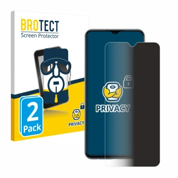 Parte frontale di una confezione del prodotto con il logo del marchio BROTECT. Accanto è raffigurato il dispositivo Samsung Ga