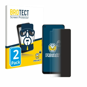 Parte frontale di una confezione del prodotto con il logo del marchio BROTECT. Accanto è raffigurato il dispositivo Oppo Reno 