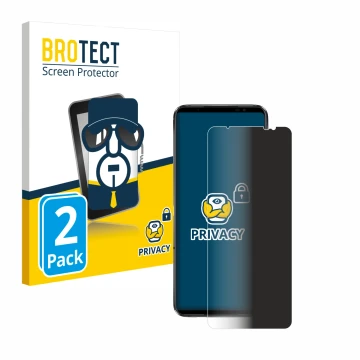 Parte frontale di una confezione del prodotto con il logo del marchio BROTECT. Accanto è raffigurato il dispositivo ASUS ROG P