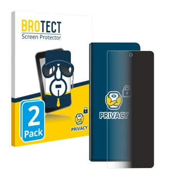 Parte frontale di una confezione del prodotto con il logo del marchio BROTECT. Accanto è raffigurato il dispositivo Samsung Ga