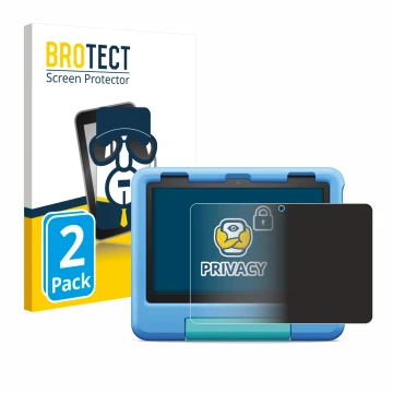 Parte frontale di una confezione del prodotto con il logo del marchio BROTECT. Accanto è raffigurato il dispositivo Amazon Fir