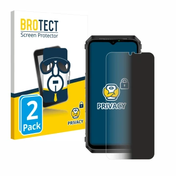 Parte frontale di una confezione del prodotto con il logo del marchio BROTECT. Accanto è raffigurato il dispositivo Ulefone Po