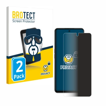 Parte frontale di una confezione del prodotto con il logo del marchio BROTECT. Accanto è raffigurato il dispositivo Oppo A98 5