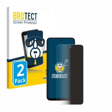 Parte frontale di una confezione del prodotto con il logo del marchio BROTECT. Accanto è raffigurato il dispositivo Xiaomi Red