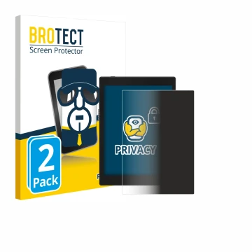 Parte frontale di una confezione del prodotto con il logo del marchio BROTECT. Accanto è raffigurato il dispositivo Boox Tab M