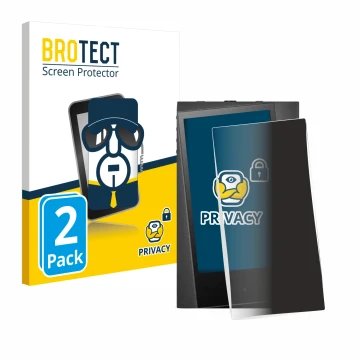 Parte frontale di una confezione del prodotto con il logo del marchio BROTECT. Accanto è raffigurato il dispositivo Astell&Ker
