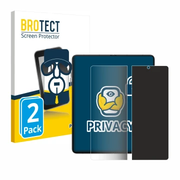 Parte frontale di una confezione del prodotto con il logo del marchio BROTECT. Accanto è raffigurato il dispositivo Samsung Ga
