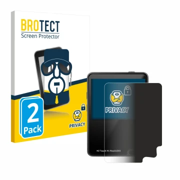 Parte frontale di una confezione del prodotto con il logo del marchio BROTECT. Accanto è raffigurato il dispositivo HifiWalker