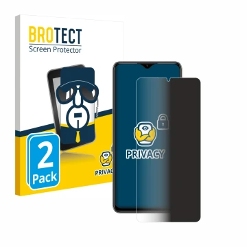 Parte frontale di una confezione del prodotto con il logo del marchio BROTECT. Accanto è raffigurato il dispositivo ZTE Blade 