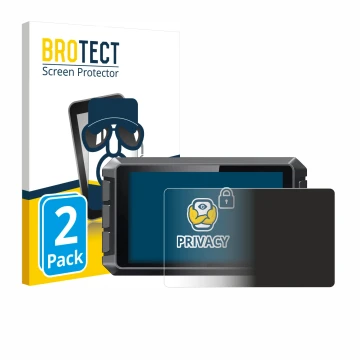 Parte frontale di una confezione del prodotto con il logo del marchio BROTECT. Accanto è raffigurato il dispositivo Creality S