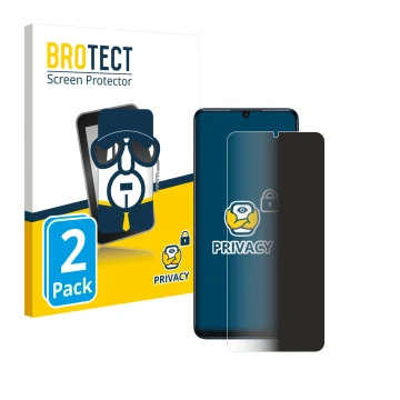 Parte frontale di una confezione del prodotto con il logo del marchio BROTECT. Accanto è raffigurato il dispositivo TCL 505 co