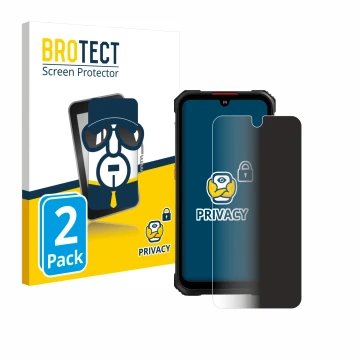 Parte frontale di una confezione del prodotto con il logo del marchio BROTECT. Accanto è raffigurato il dispositivo Hotwav Cyb