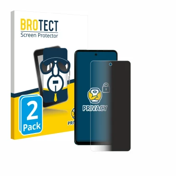 Parte frontale di una confezione del prodotto con il logo del marchio BROTECT. Accanto è raffigurato il dispositivo Motorola M
