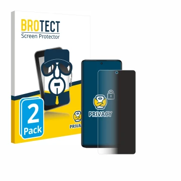Parte frontale di una confezione del prodotto con il logo del marchio BROTECT. Accanto è raffigurato il dispositivo Infinix GT
