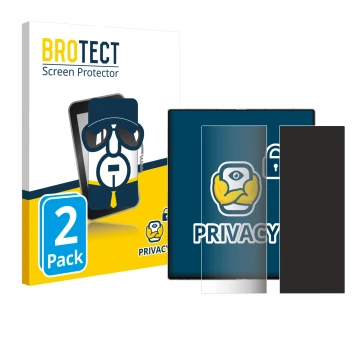 Parte frontale di una confezione del prodotto con il logo del marchio BROTECT. Accanto è raffigurato il dispositivo Samsung Ga