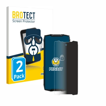 Parte frontale di una confezione del prodotto con il logo del marchio BROTECT. Accanto è raffigurato il dispositivo Blackview 