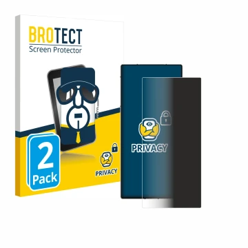 Parte frontale di una confezione del prodotto con il logo del marchio BROTECT. Accanto è raffigurato il dispositivo ZTE Nubia 
