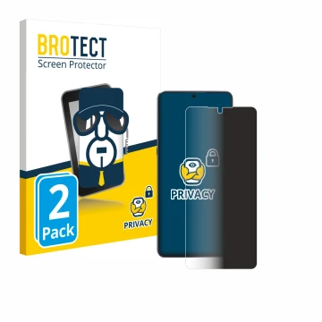 Parte frontale di una confezione del prodotto con il logo del marchio BROTECT. Accanto è raffigurato il dispositivo Cubot Max 