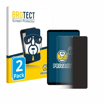 Parte frontale di una confezione del prodotto con il logo del marchio BROTECT. Accanto è raffigurato il dispositivo Xiaomi Red