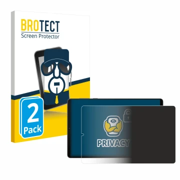 Parte frontale di una confezione del prodotto con il logo del marchio BROTECT. Accanto è raffigurato il dispositivo Lenovo Leg