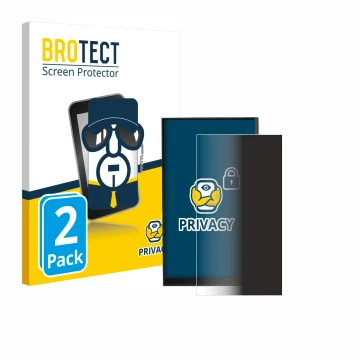 Parte frontale di una confezione del prodotto con il logo del marchio BROTECT. Accanto è raffigurato il dispositivo iBasso DX1