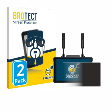 Parte frontale di una confezione del prodotto con il logo del marchio BROTECT. Accanto è raffigurato il dispositivo Hollyland 