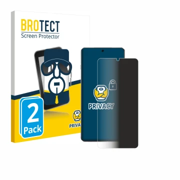 Parte frontale di una confezione del prodotto con il logo del marchio BROTECT. Accanto è raffigurato il dispositivo OnePlus 13