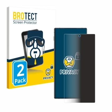 Parte frontale di una confezione del prodotto con il logo del marchio BROTECT. Accanto è raffigurato il dispositivo Nubia Z70 