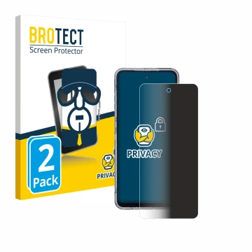 Parte frontale di una confezione del prodotto con il logo del marchio BROTECT. Accanto è raffigurato il dispositivo AGM X6 Pha