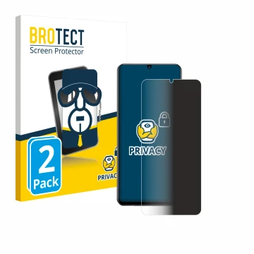 Parte frontale di una confezione del prodotto con il logo del marchio BROTECT. Accanto è raffigurato il dispositivo realme Not