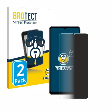 Parte frontale di una confezione del prodotto con il logo del marchio BROTECT. Accanto è raffigurato il dispositivo ZTE Blade 