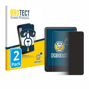 Parte frontale di una confezione del prodotto con il logo del marchio BROTECT. Accanto è raffigurato il dispositivo Amazon Kin