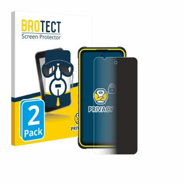 Parte frontale di una confezione del prodotto con il logo del marchio BROTECT. Accanto è raffigurato il dispositivo Ulefone Ar