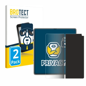 Parte frontale di una confezione del prodotto con il logo del marchio BROTECT. Accanto è raffigurato il dispositivo Huawei Mat