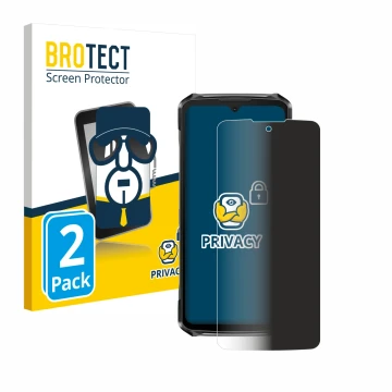Parte frontale di una confezione del prodotto con il logo del marchio BROTECT. Accanto è raffigurato il dispositivo Doogee S11