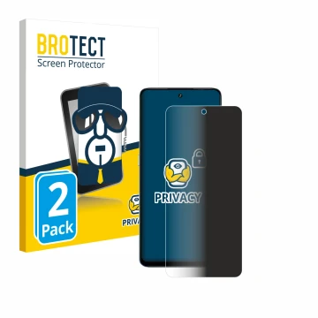 Parte frontale di una confezione del prodotto con il logo del marchio BROTECT. Accanto è raffigurato il dispositivo Umidigi No