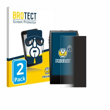 Parte frontale di una confezione del prodotto con il logo del marchio BROTECT. Accanto è raffigurato il dispositivo Astell&Ker