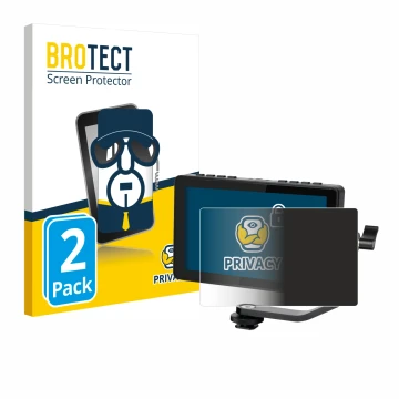 Parte frontale di una confezione del prodotto con il logo del marchio BROTECT. Accanto è raffigurato il dispositivo Feelworld 