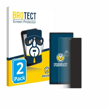 Parte frontale di una confezione del prodotto con il logo del marchio BROTECT. Accanto è raffigurato il dispositivo ZTE Nubia 
