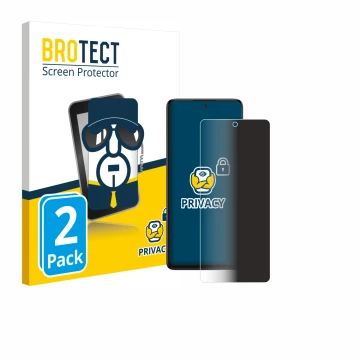 Parte frontale di una confezione del prodotto con il logo del marchio BROTECT. Accanto è raffigurato il dispositivo TCL 60 Nxt