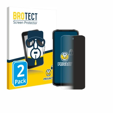 Parte frontale di una confezione del prodotto con il logo del marchio BROTECT. Accanto è raffigurato il dispositivo Doogee Bla