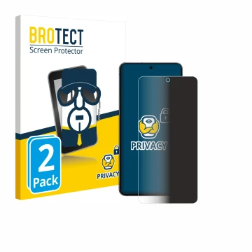 Parte frontale di una confezione del prodotto con il logo del marchio BROTECT. Accanto è raffigurato il dispositivo Samsung Ga