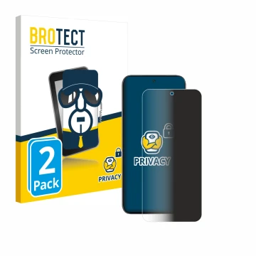Parte frontale di una confezione del prodotto con il logo del marchio BROTECT. Accanto è raffigurato il dispositivo Infinix GT