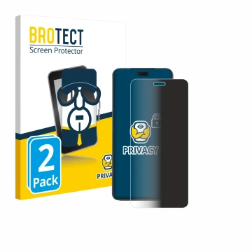 Parte frontale di una confezione del prodotto con il logo del marchio BROTECT. Accanto è raffigurato il dispositivo Xiaomi Civ