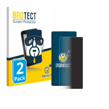 Parte frontale di una confezione del prodotto con il logo del marchio BROTECT. Accanto è raffigurato il dispositivo ZTE Nubia 