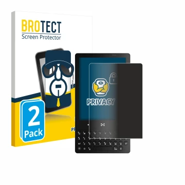 Parte frontale di una confezione del prodotto con il logo del marchio BROTECT. Accanto è raffigurato il dispositivo The Minima