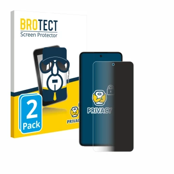 Parte frontale di una confezione del prodotto con il logo del marchio BROTECT. Accanto è raffigurato il dispositivo realme P3 