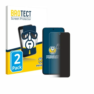Parte frontale di una confezione del prodotto con il logo del marchio BROTECT. Accanto è raffigurato il dispositivo Vivo X200 