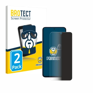 Parte frontale di una confezione del prodotto con il logo del marchio BROTECT. Accanto è raffigurato il dispositivo Samsung Ga